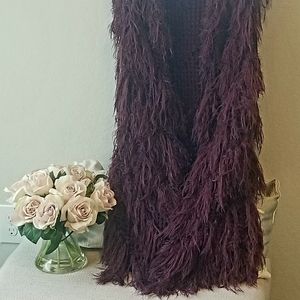 Purple sleeveless cardigan size medium
